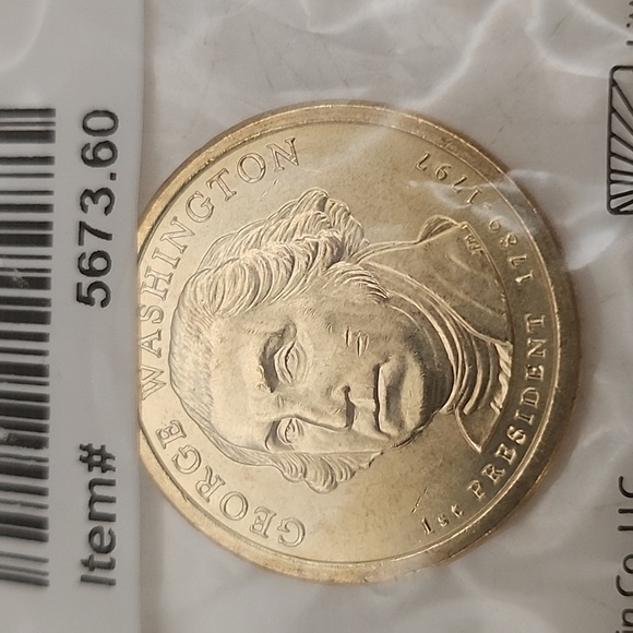 2007 P George Washington Dollar Uncirculated 60 NWT - Picture 3 of 5